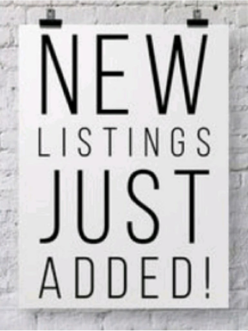 New items NOT FOR SALE
